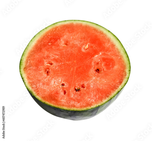 Watermelon slice isolated on transparent background