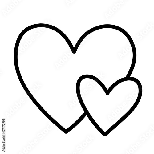 Wedding Doodle Icon. Hand drawn vector wedding symbols and signs on white background