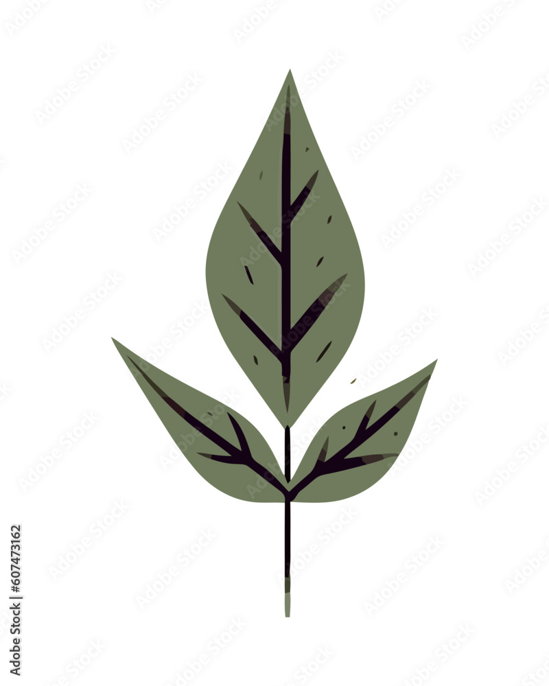 Green leaves symbolize growth and nature beauty Green leaves symbolize growth and nature beauty