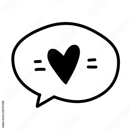 Wedding Doodle Icon. Hand drawn vector wedding symbols and signs on white background