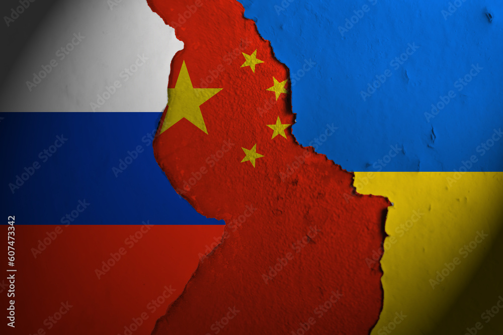 china between Russia and Ukraine.