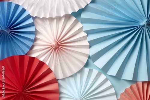 Red  White  and Blue Design for Independence Day . Generative ai