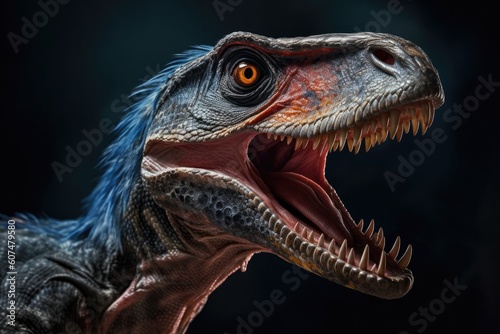 Intense Close-up of Velociraptor Head © Arthur