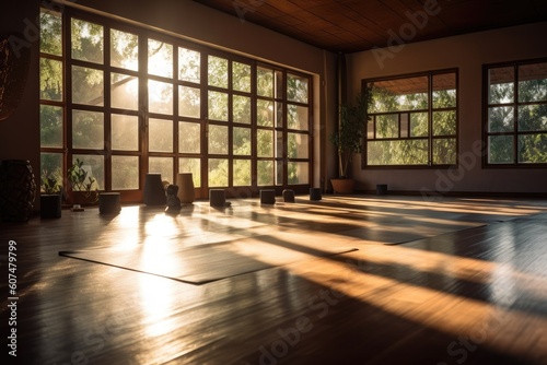 Peaceful Yoga Studio for Serenity and Inner Balance © Arthur