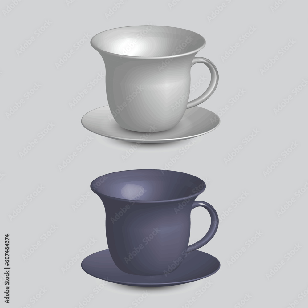 3d realistic vector isolated white cups of coffee, cappuccino, americano, espresso, mocha, latte, cocoa, blank white cup suitable for placing logo or text 3d realistic vector isolated white cups of coffee, cappuccino, americano, espresso, mocha, latte, cocoa, blank white cup suitable for placing logo or text