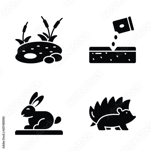 Check this beautifully designed spring vectors, farming, gardening and agriculture icons set