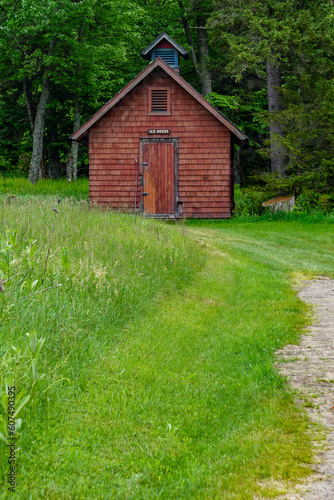 Sagamore Lake, NY: The Ice House at Great Camp Sagamore, built in 1897.