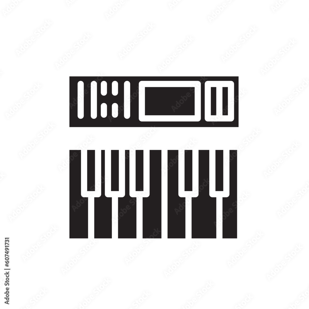 Keyboard Mixer Music Solid Icon Keyboard Mixer Music Solid Icon