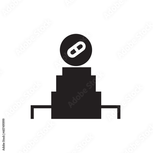 Pharmacy Machine Medicine Solid Icon