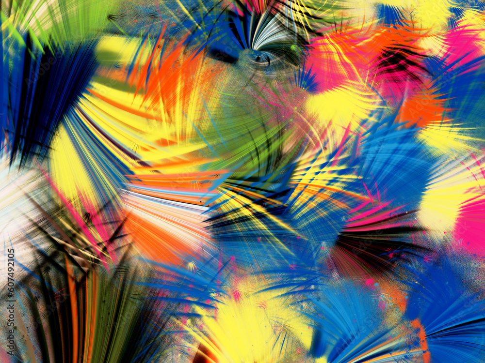 custom made wallpaper toronto digitalrainbow abstract fractal background 3d rendering illustration