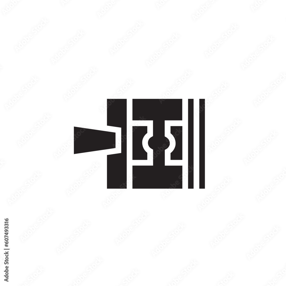 Fototapeta premium Molding Injection Plastic Solid Icon