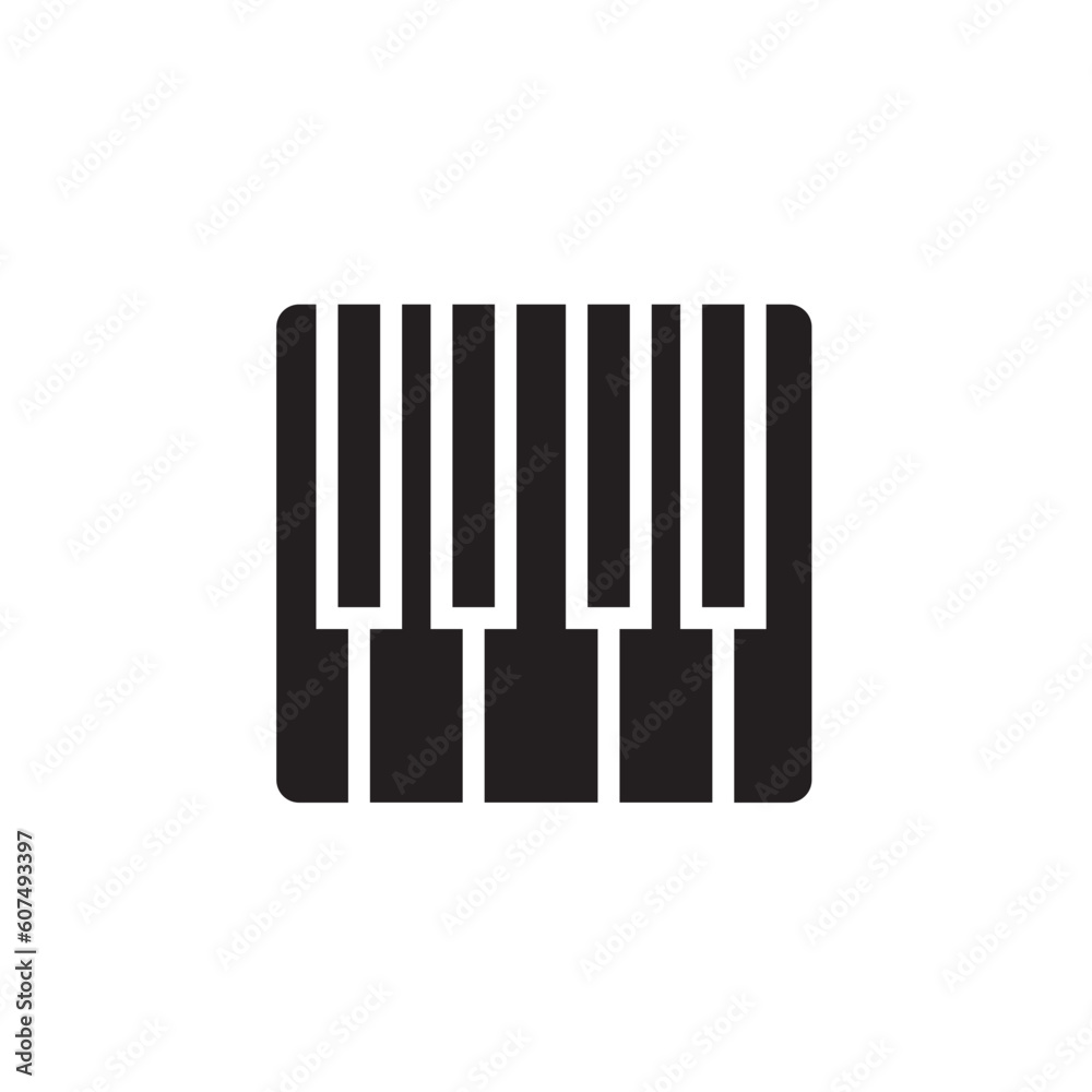 Music Musical Piano Solid Icon