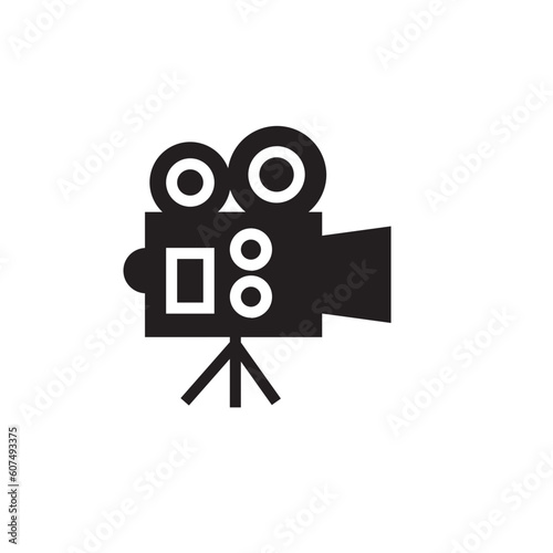 Movie Camera Professional Solid Icon
