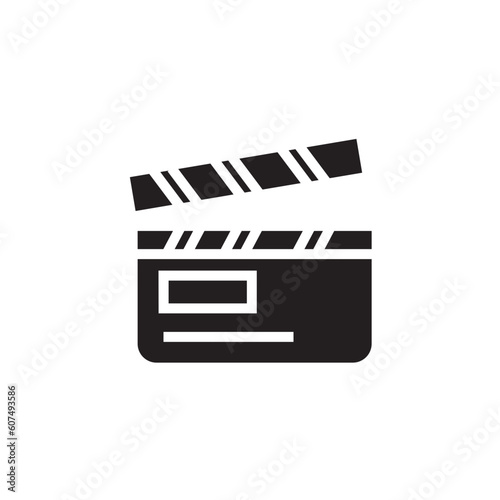 Film Clapper Movie Solid Icon