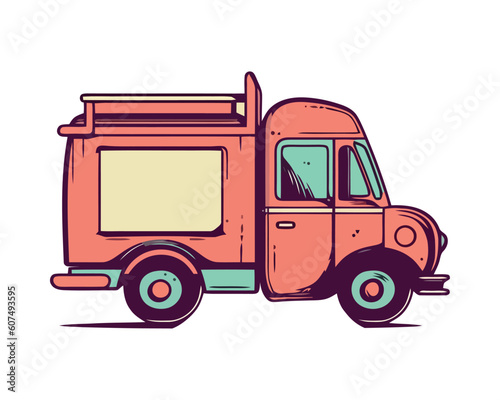 Freight transportation industry delivering heavy cargo
