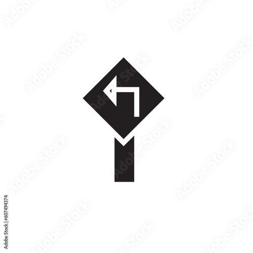 Free Download Panel Road Sign Solid Icon - GFXLoad