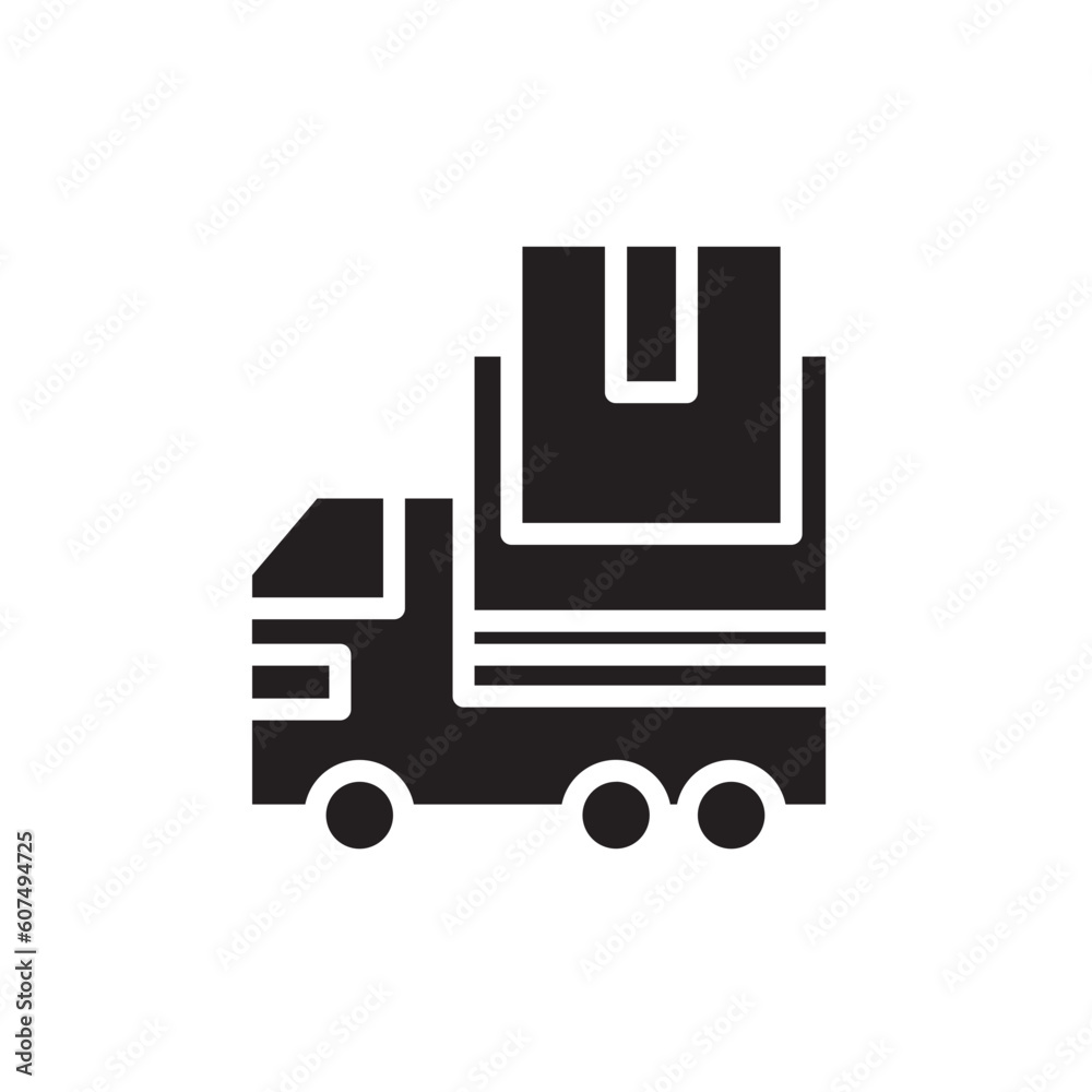 Truck Transport Delivery Solid Icon