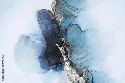 Original artwork photo of marble ink abstract art. High resolution photograph from exemplary original painting. Abstract painting was painted on HQ paper texture to create smooth marbling pattern.