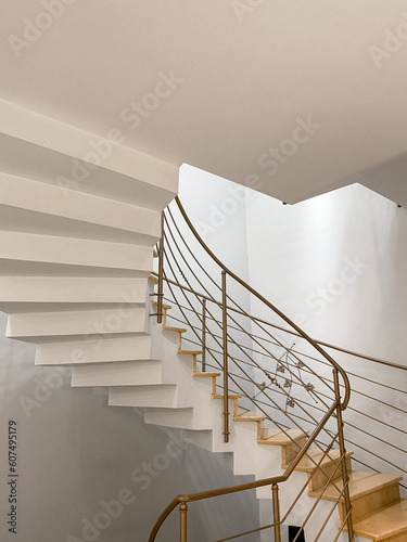 View of winding staircase i...