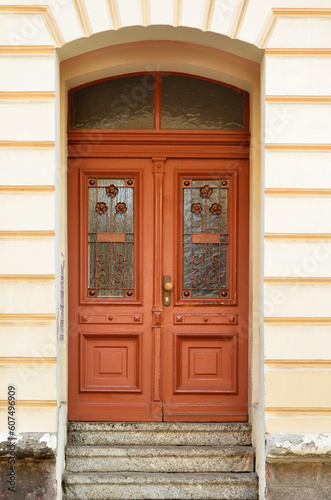 View of old building with w...
