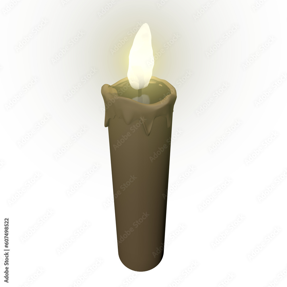 burning candle on a transparent background burning candle on a transparent background