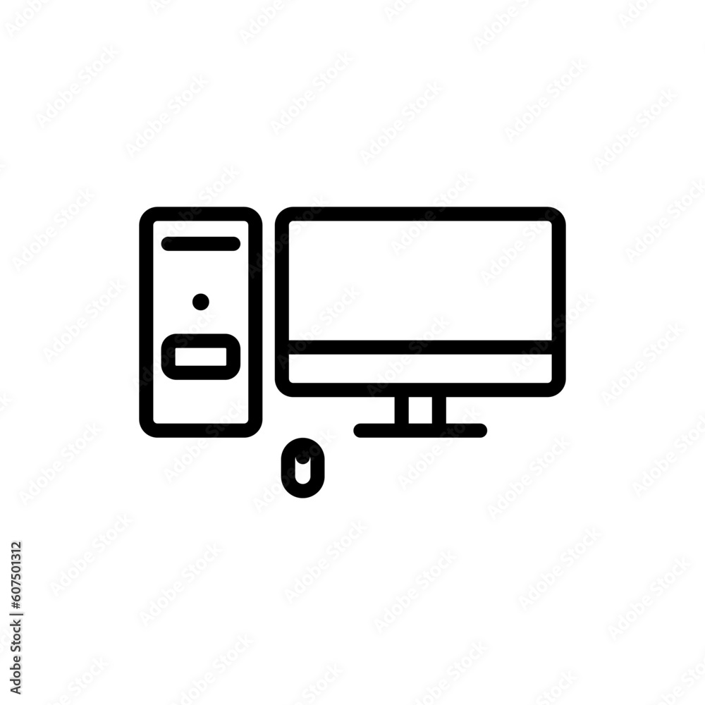 computer sign symbol vector computer sign symbol vector