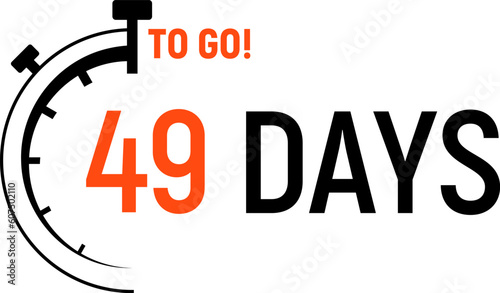 Countdown days left banner. Count time sale. Days to go. Vector illustration.