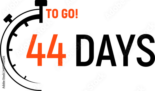 Countdown days left banner. Count time sale. Days to go. Vector illustration.
