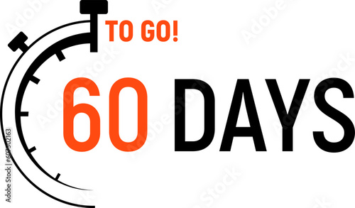 Countdown days left banner. Count time sale. Days to go. Vector illustration.