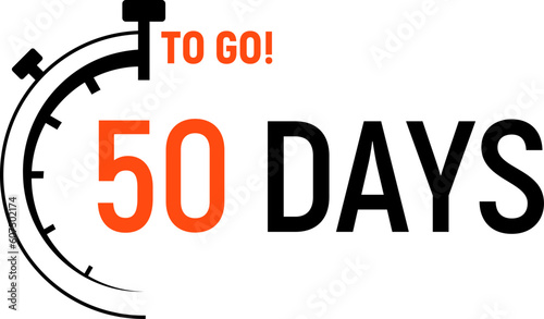 Countdown days left banner. Count time sale. Days to go. Vector illustration.