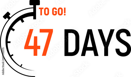 Countdown days left banner. Count time sale. Days to go. Vector illustration.