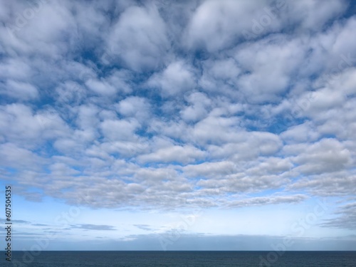 Beautiful clouds over the ocean at Depoe Bay on the oregon coast