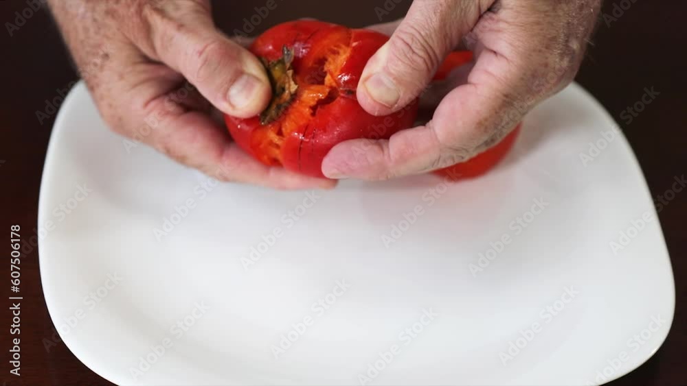 video opening a ripe persimmon with your hands video opening a ripe persimmon with your hands