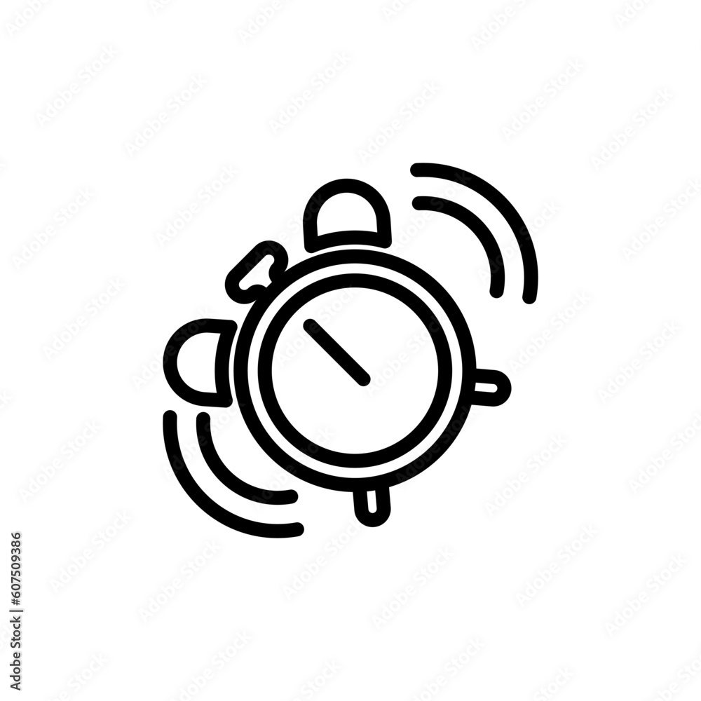 alarm clock sign symbol vector