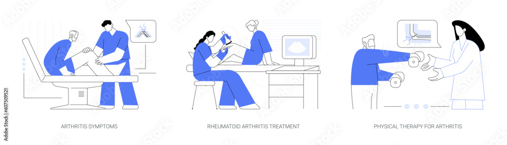 Rheumatology abstract concept vector illustrations. Rheumatology abstract concept vector illustrations.