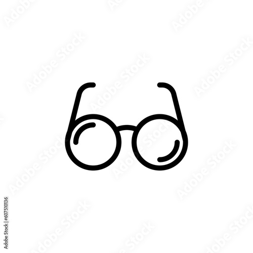 eye glasses sign symbol vector