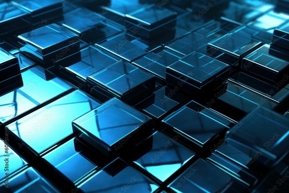 Abstract futuristic glass background or backdrop. AI generated, human enhanced Abstract futuristic glass background or backdrop. AI generated, human enhanced