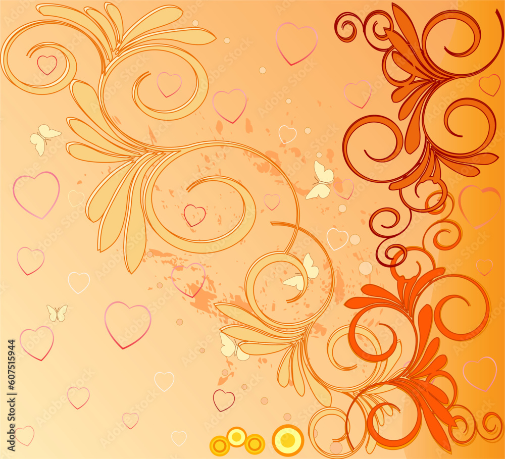 Romantic background vector illustration Romantic background vector illustration