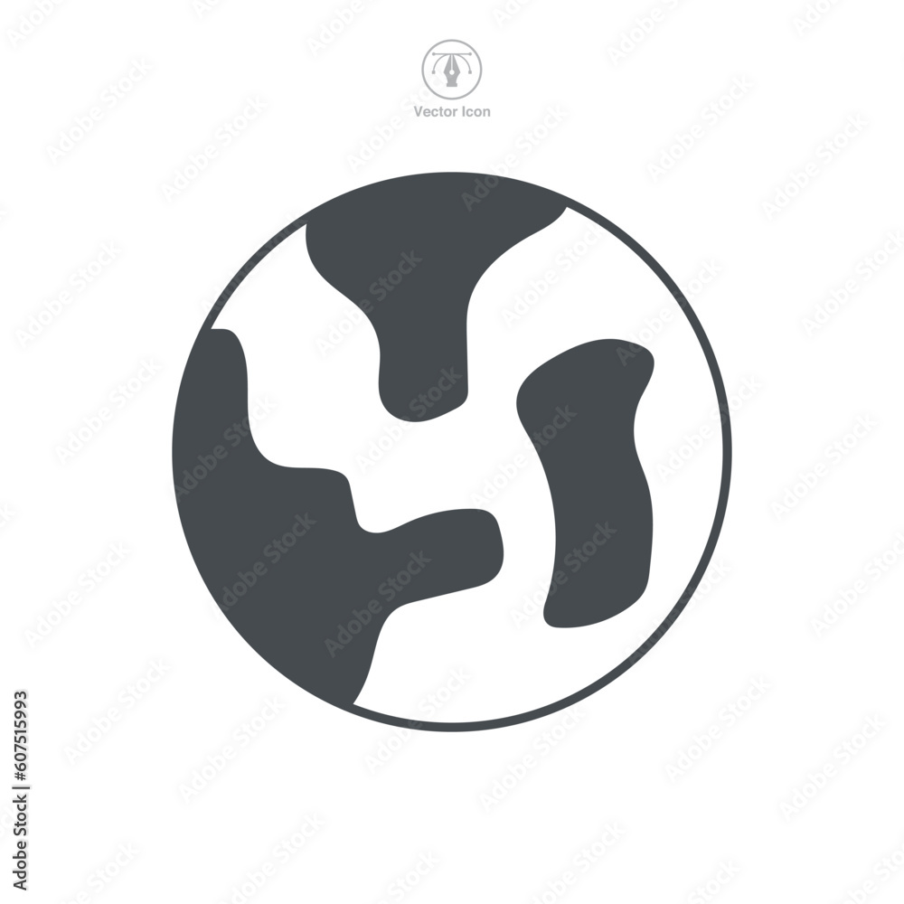 Earth globe Icon symbol template for graphic and web design collection logo vector illustration Earth globe Icon symbol template for graphic and web design collection logo vector illustration