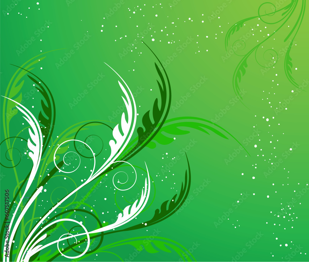 Floral background vector illustration