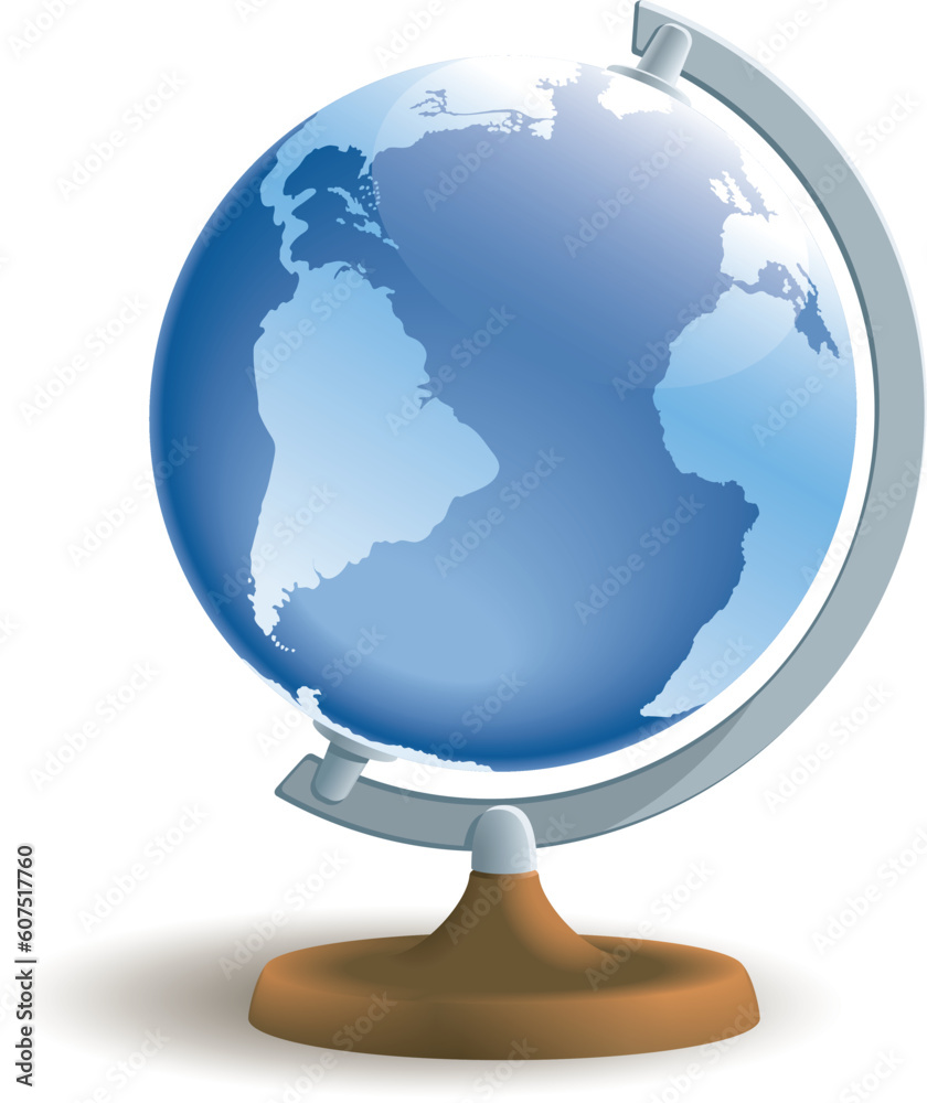 Vector illustration of a globe on white background. Vector illustration of a globe on white background.