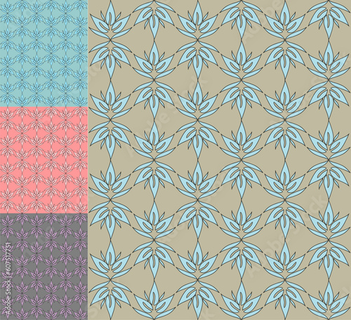 retro seamless pattern / vector