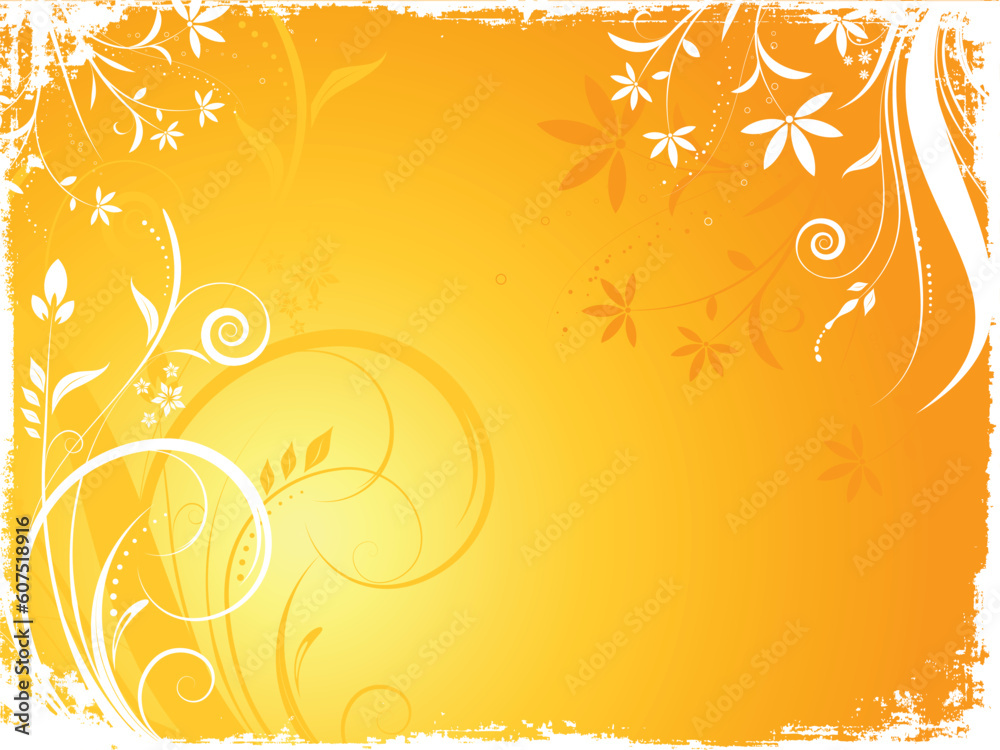 Floral grunge background Floral grunge background
