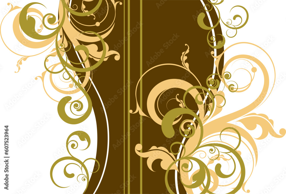 Floral vector illustration for design. Floral vector illustration for design.