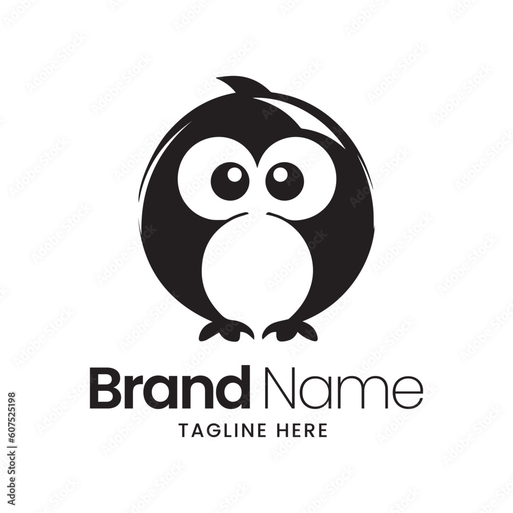Fototapeta premium penguin vector illustration, penguin logo design, penguin vector,