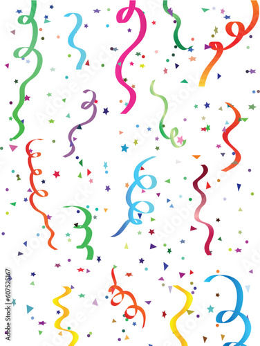 Falling confetti