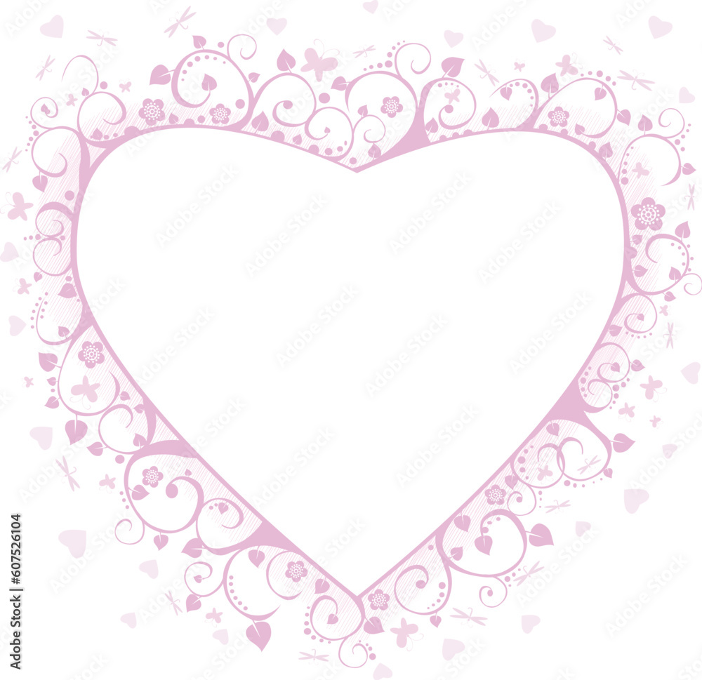 Colored heart,  a vector illustration