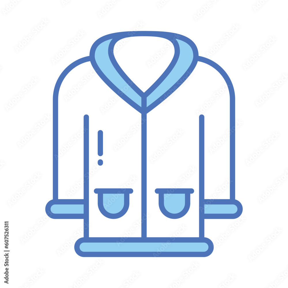 An amazing icon of coat in modern style isolated on white background An amazing icon of coat in modern style isolated on white background