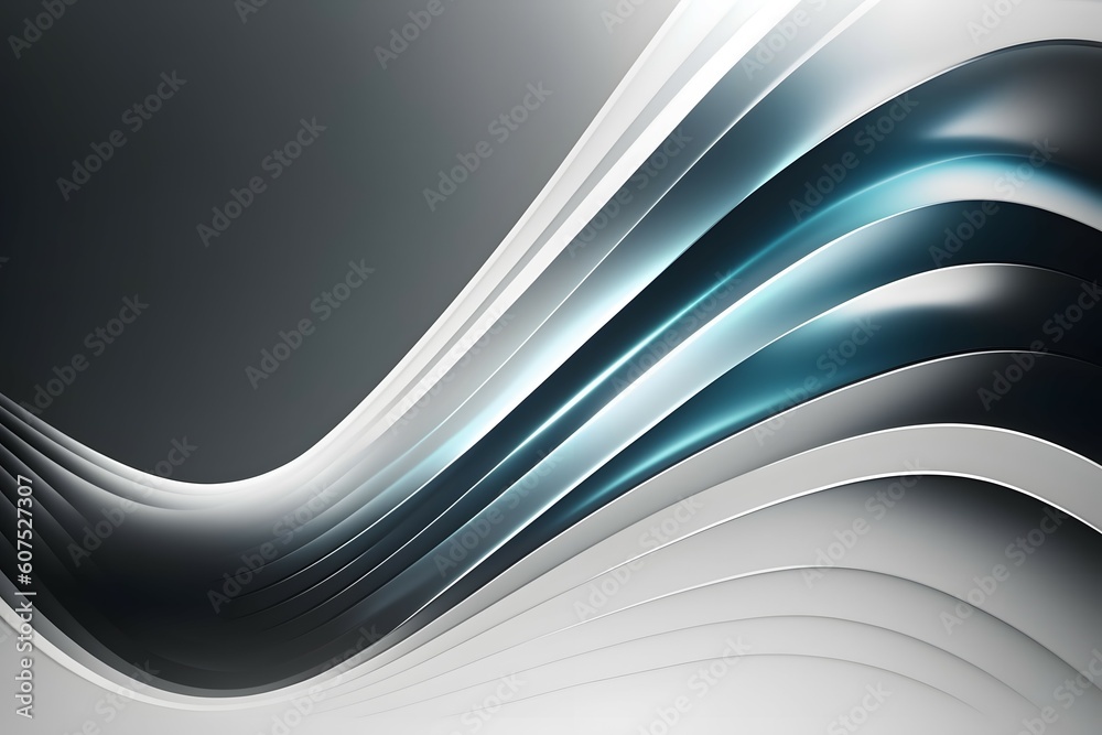 Abstract grey, blue smooth element swoosh speed wave modern stream ...