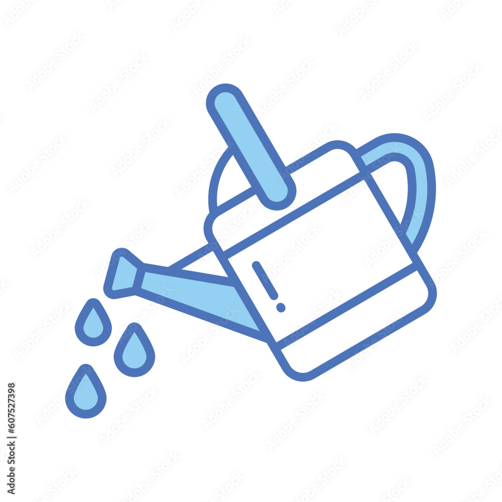 An icon of watering can in editable style is up for premium use, gardening equipment An icon of watering can in editable style is up for premium use, gardening equipment